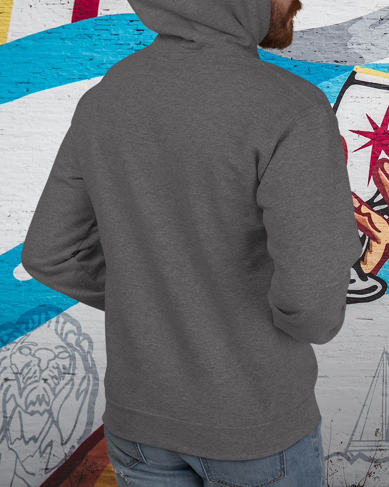 Plain Classic Charcoal Hoodie - Image 2